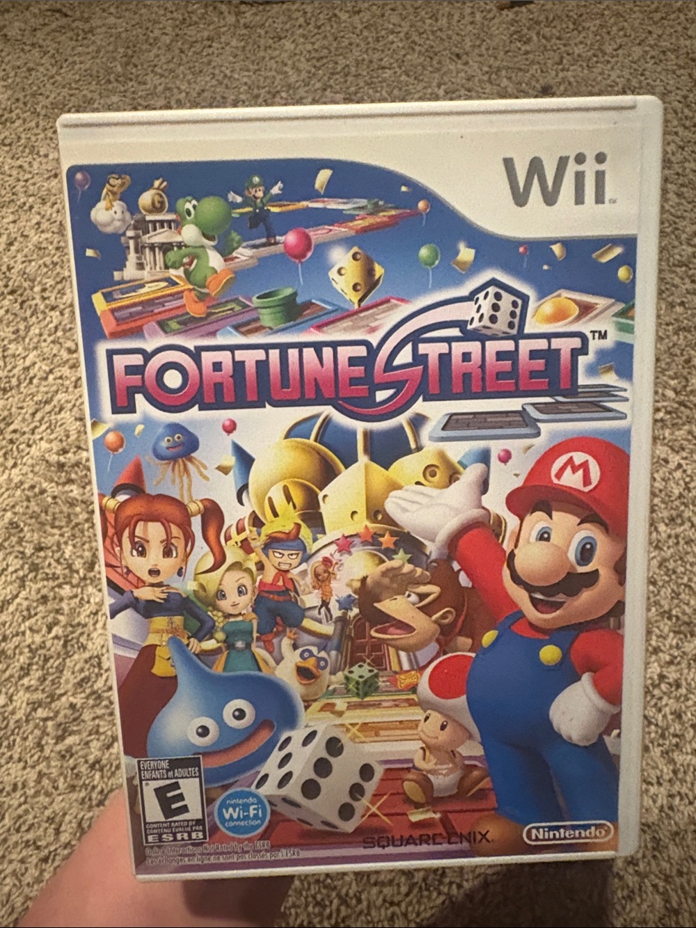 Nintendo Fortune Street Wii – Red, Blue, Yellow & White Cover